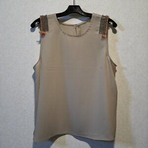 Embellished Sleeveless Blouse